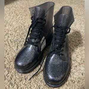 Urban Outfitters Lace-up Rainboots